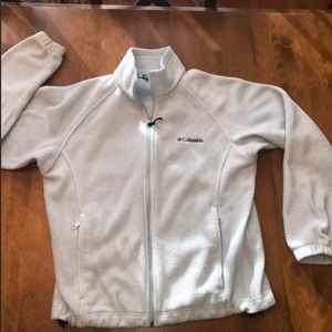 Light Blue Columbia Full Zip Fleece Jacket